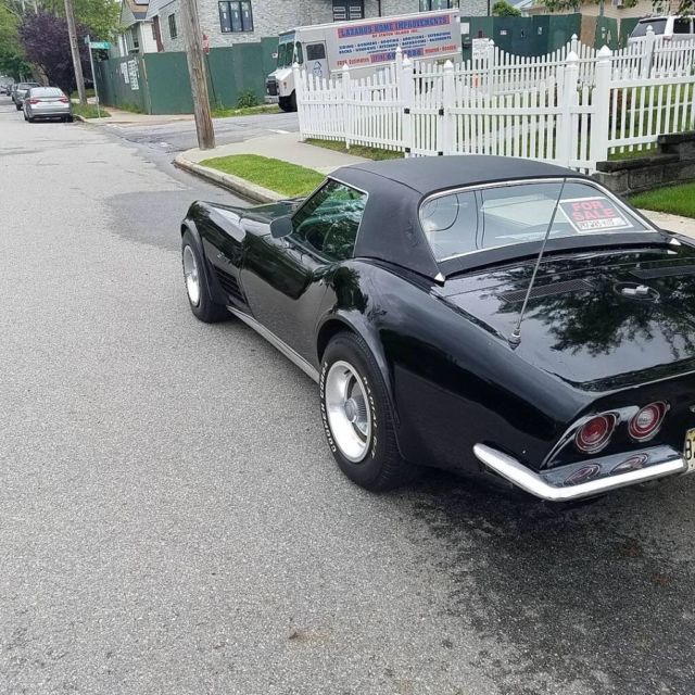 1971 Black Chevrolet Corvette Convertible