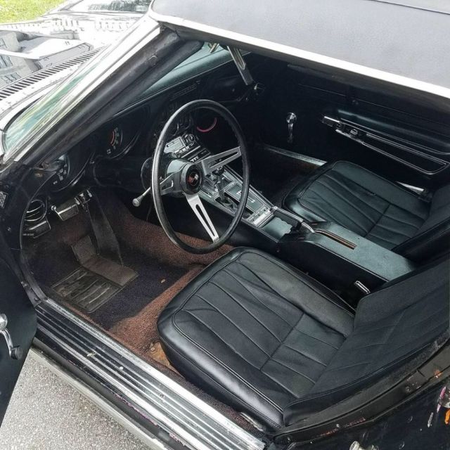 1971 Black Chevrolet Corvette Convertible