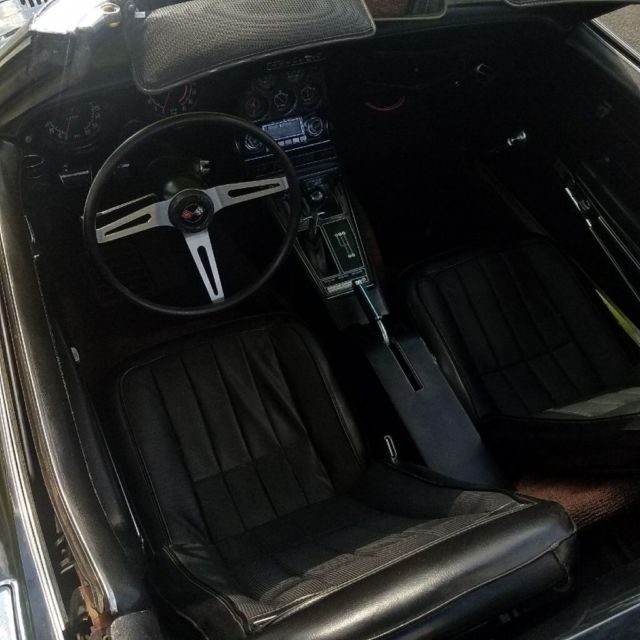 1971 Black Chevrolet Corvette Convertible