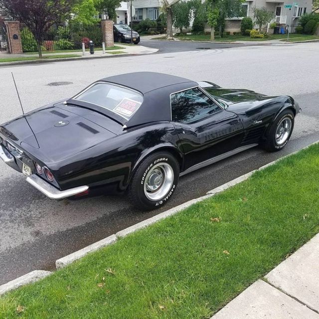 1971 Black Chevrolet Corvette Convertible