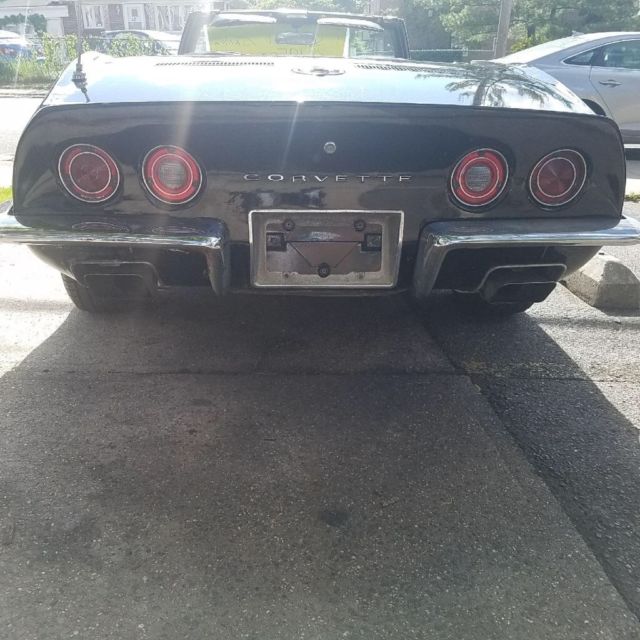1971 Black Chevrolet Corvette Convertible