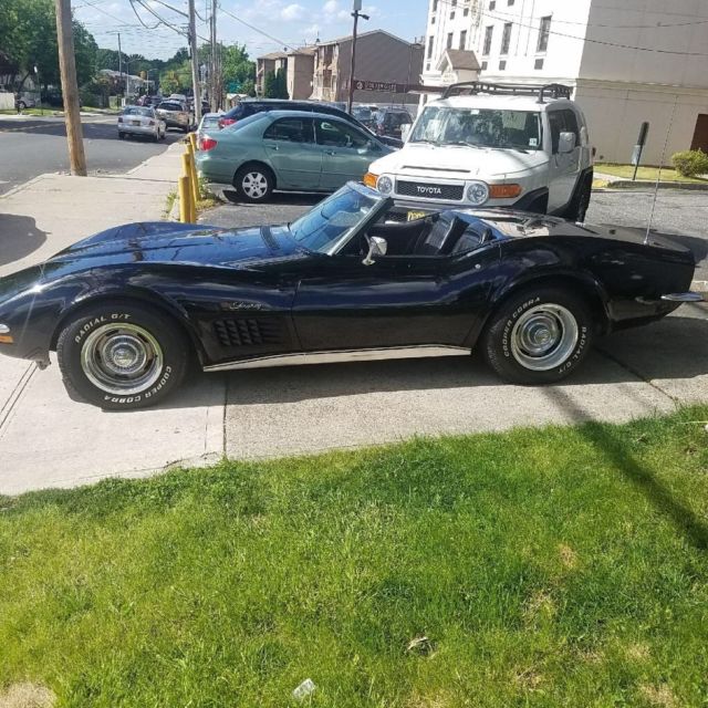 1971 Black Chevrolet Corvette Convertible