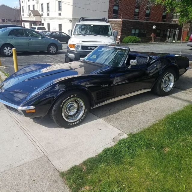 1971 Black Chevrolet Corvette Convertible