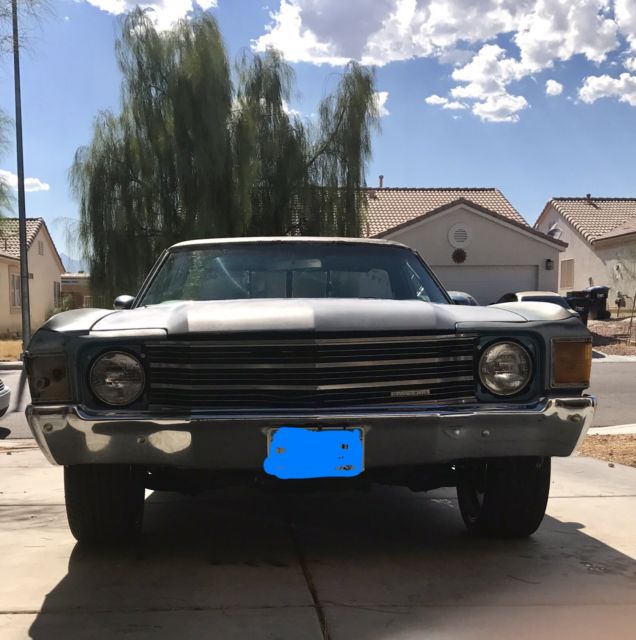 1971 Blue Chevrolet El Camino