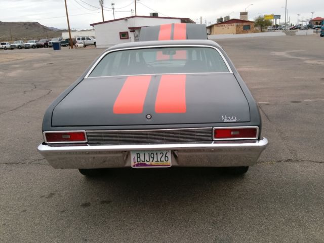 1971 Gray, Orange Chevrolet Nova Sedan