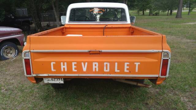 1971 Orange Chevrolet C-10 Standard Cab Pickup