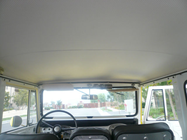 1971 Yellow and White top Toyota Land Cruiser Truck /hard top comes off