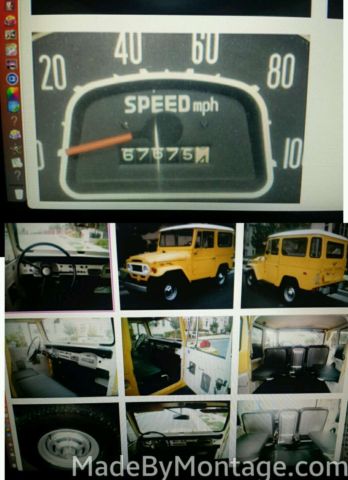 1971 Yellow and White top Toyota Land Cruiser Truck /hard top comes off