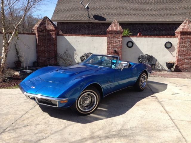 1971 Blue Chevrolet Corvette Convertible