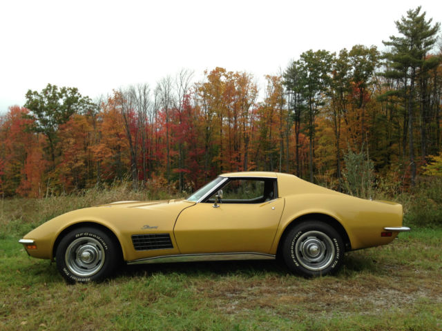 1971 Warbonnet Yellow Chevrolet Corvette Coupe