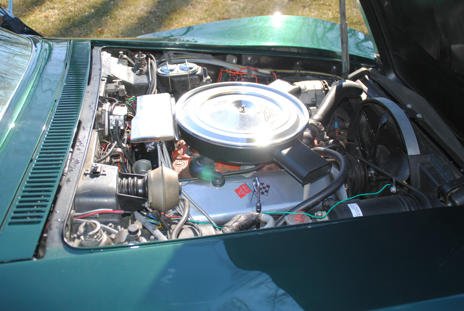1971 Green Chevrolet Corvette Coupe