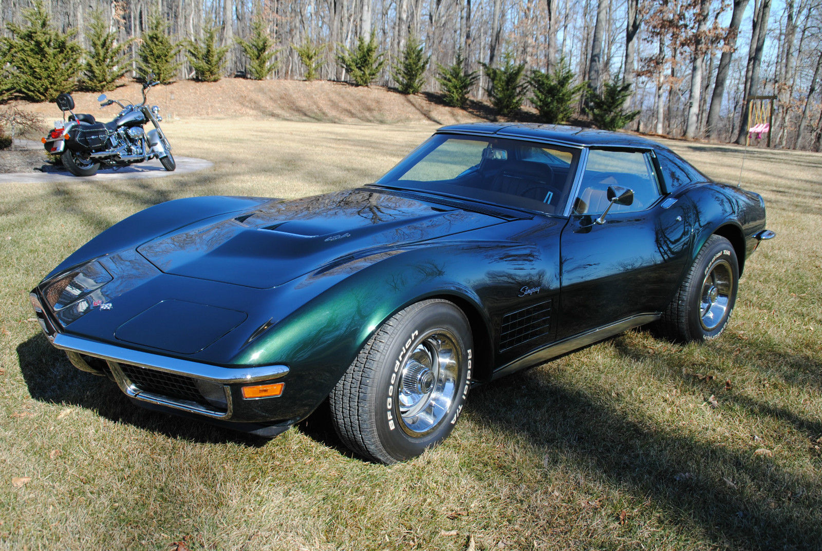 1971 Green Chevrolet Corvette Coupe