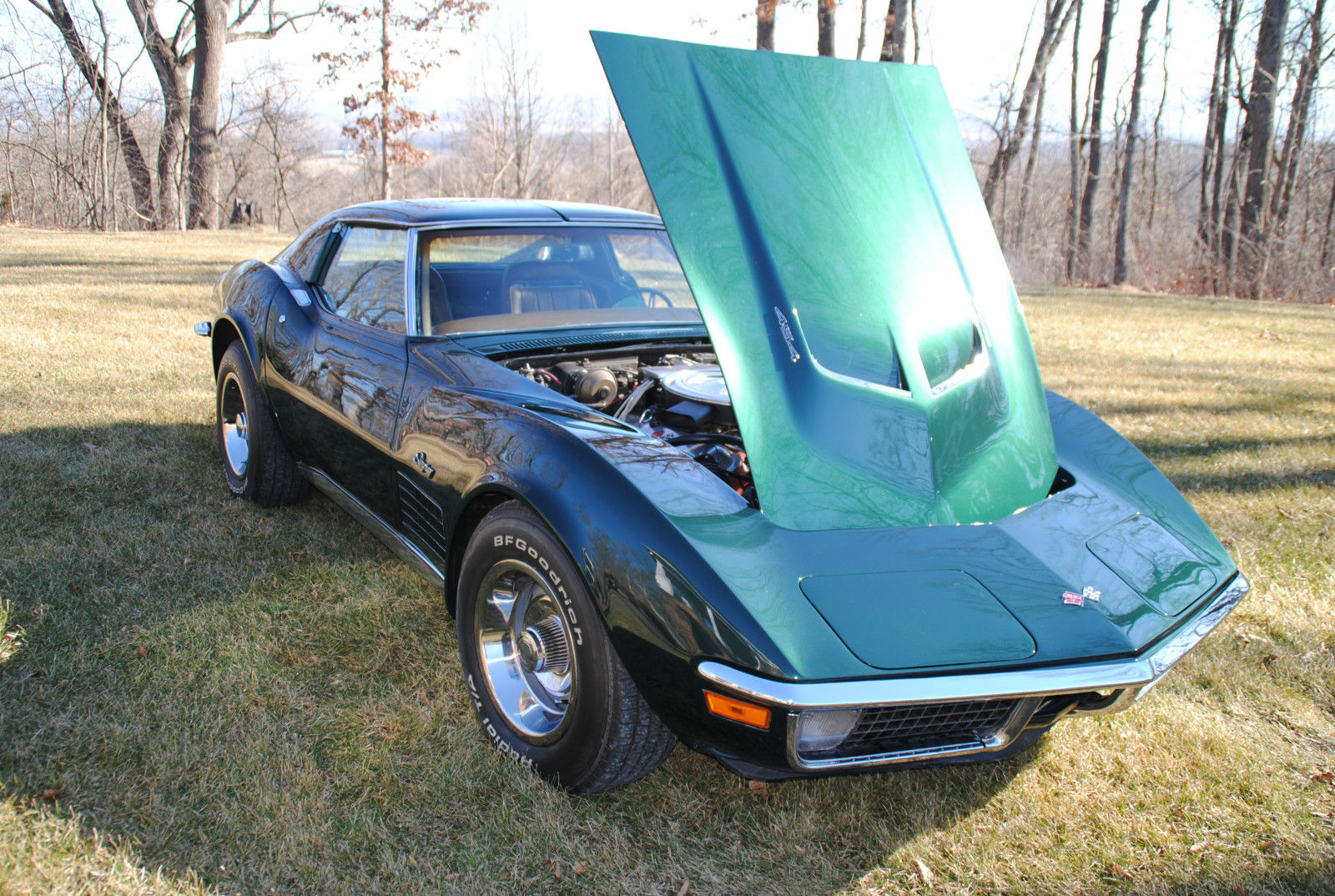 1971 Green Chevrolet Corvette Coupe