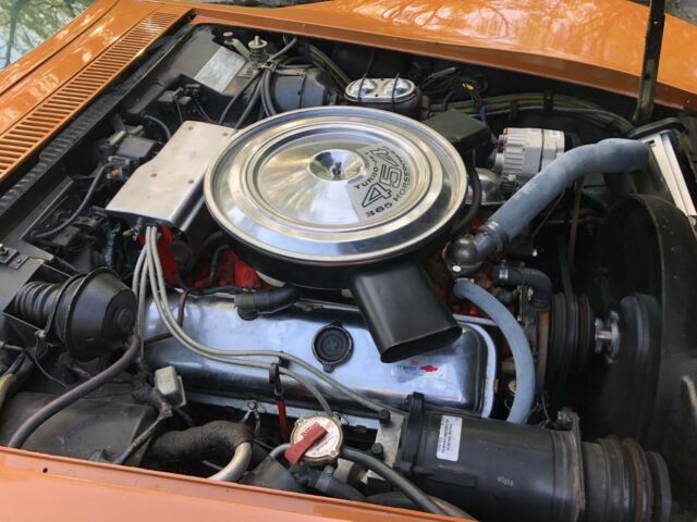 1971 Orange Chevrolet Corvette Coupe