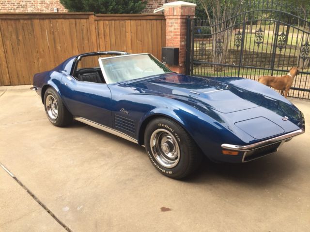 1971 Blue Chevrolet Corvette Coupe