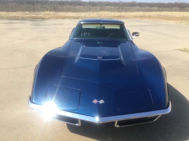 1971 Blue Chevrolet Corvette Coupe