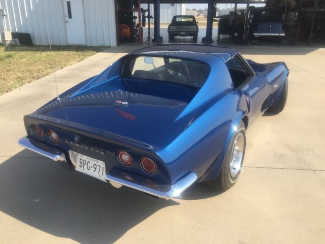 1971 Blue Chevrolet Corvette Coupe