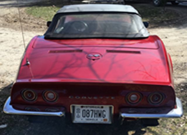 1971 Red Chevrolet Corvette Convertible