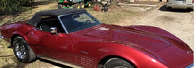 1971 Red Chevrolet Corvette Convertible