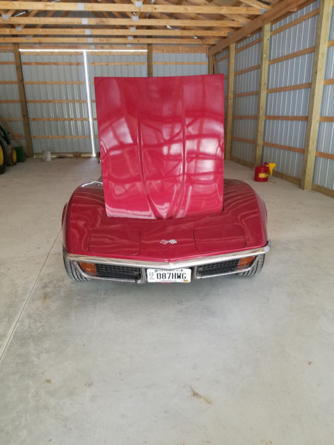 1971 Red Chevrolet Corvette Convertible