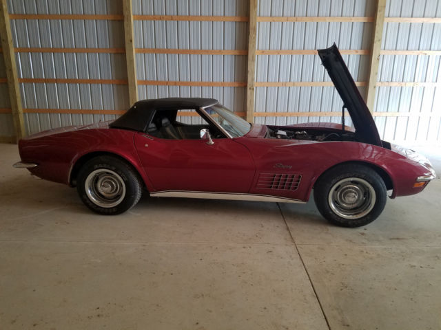 1971 Red Chevrolet Corvette Convertible