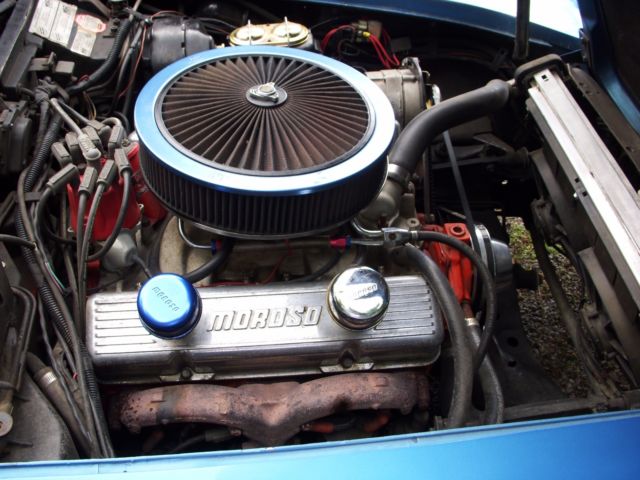 1971 Blue Chevrolet Corvette Coupe