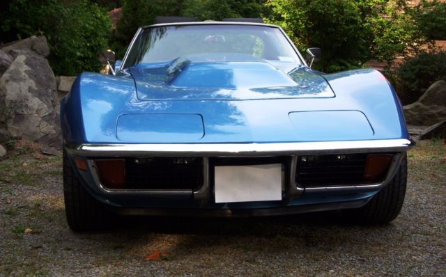 1971 Blue Chevrolet Corvette Coupe