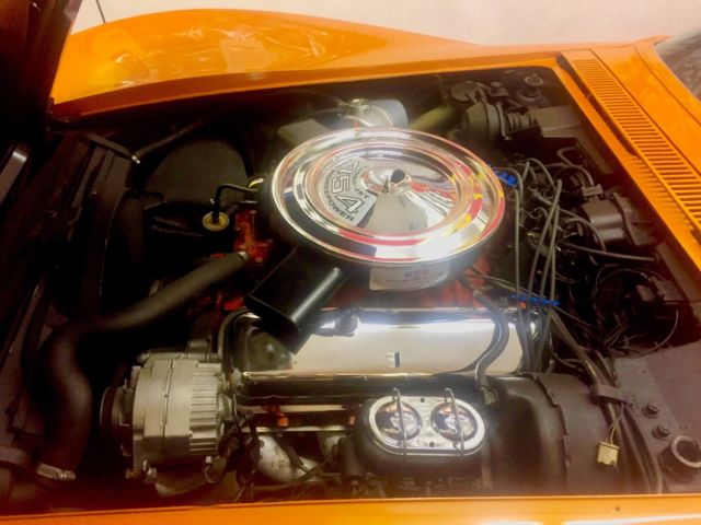 1971 Orange Chevrolet Corvette Coupe