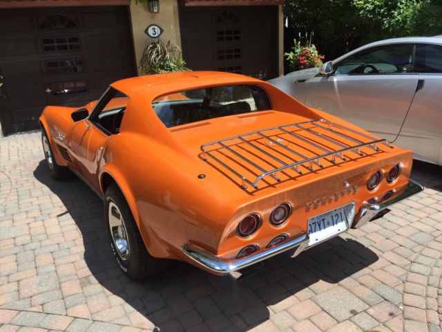 1971 Orange Chevrolet Corvette Coupe
