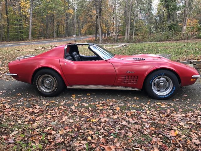 1971 Red Chevrolet Corvette Coupe