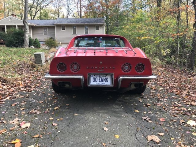 1971 Red Chevrolet Corvette Coupe