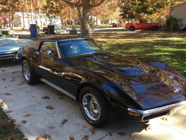 1971 Black Chevrolet Corvette Coupe