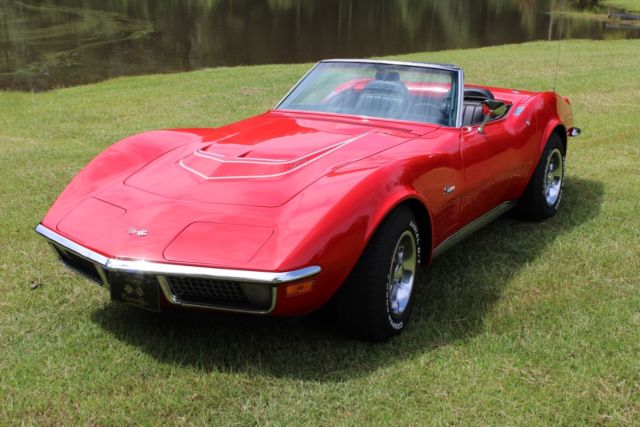 1971 Red Chevrolet Corvette Convertible