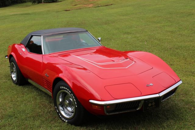 1971 Red Chevrolet Corvette Convertible