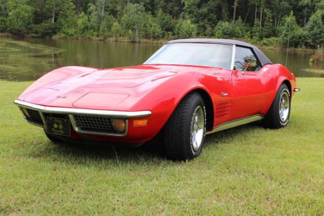 1971 Red Chevrolet Corvette Convertible