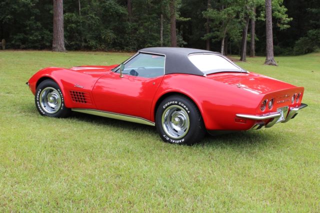 1971 Red Chevrolet Corvette Convertible