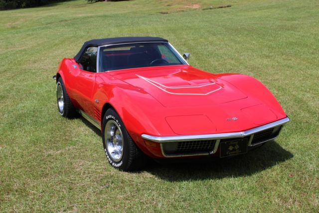 1971 Red Chevrolet Corvette Convertible