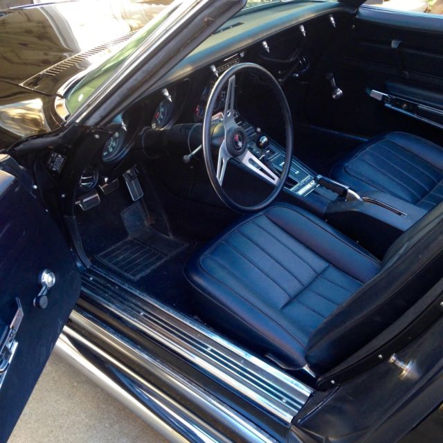 1971 Black Chevrolet Corvette Convertible