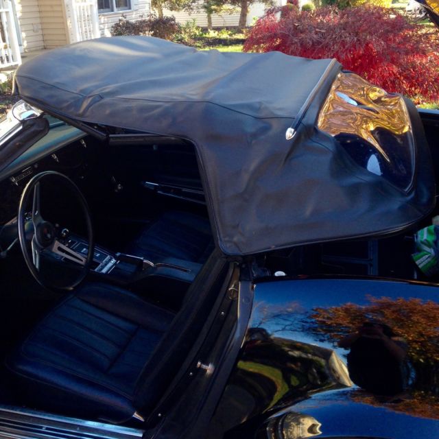 1971 Black Chevrolet Corvette Convertible