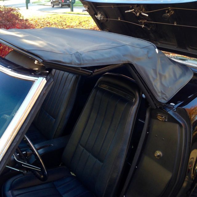 1971 Black Chevrolet Corvette Convertible