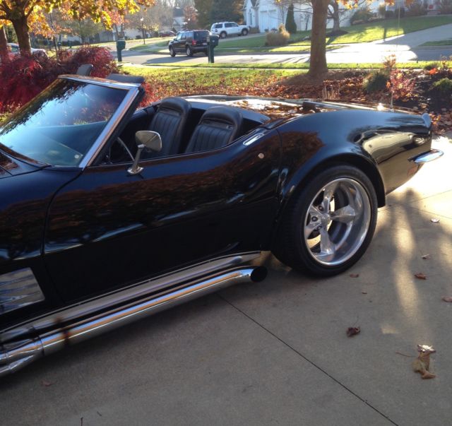 1971 Black Chevrolet Corvette Convertible