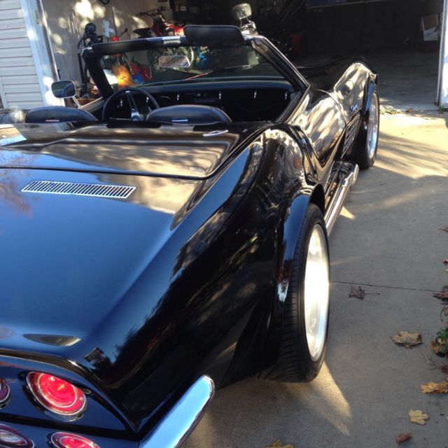 1971 Black Chevrolet Corvette Convertible
