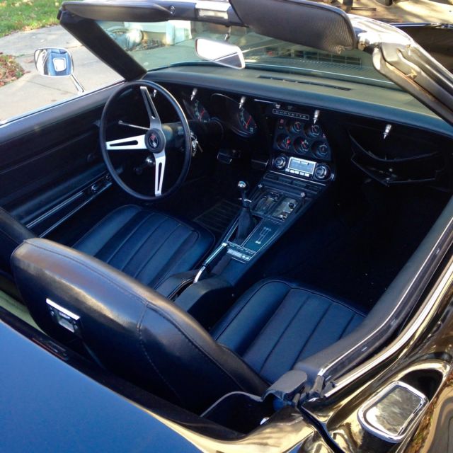 1971 Black Chevrolet Corvette Convertible
