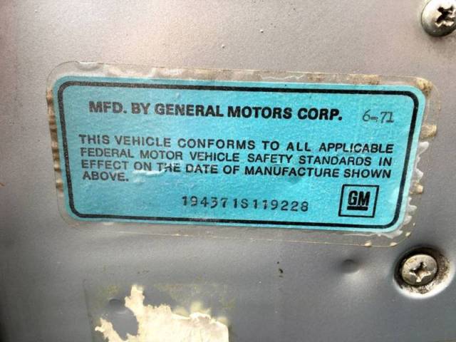 1971 NEVADA SILVER Chevrolet Corvette Coupe