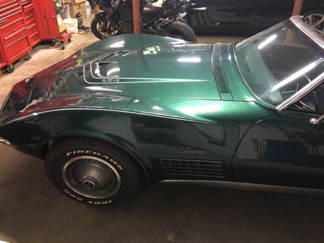 1971 Green Chevrolet Corvette Convertible