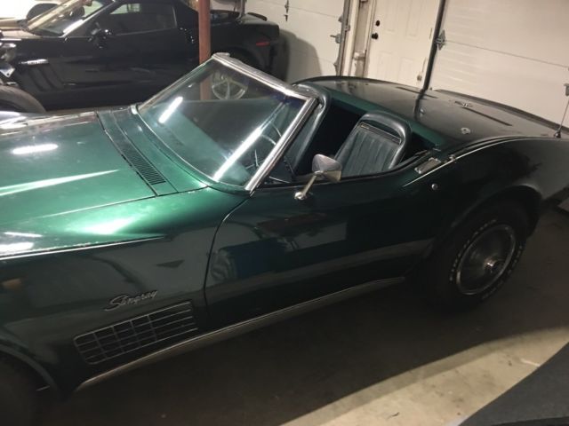 1971 Green Chevrolet Corvette Convertible