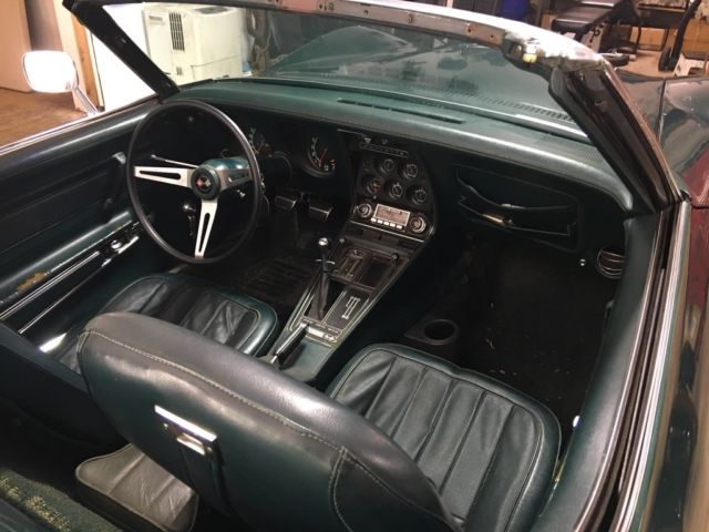 1971 Green Chevrolet Corvette Convertible