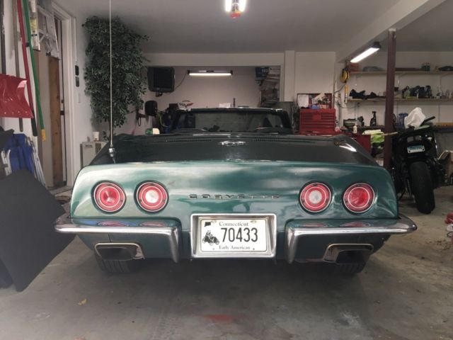 1971 Green Chevrolet Corvette Convertible