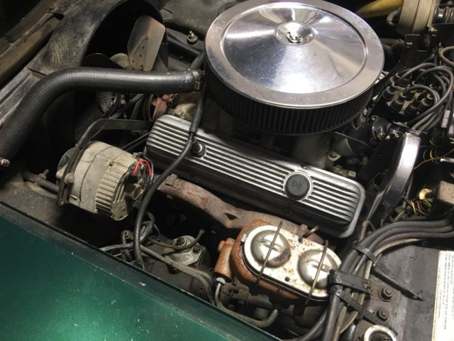 1971 Green Chevrolet Corvette Convertible