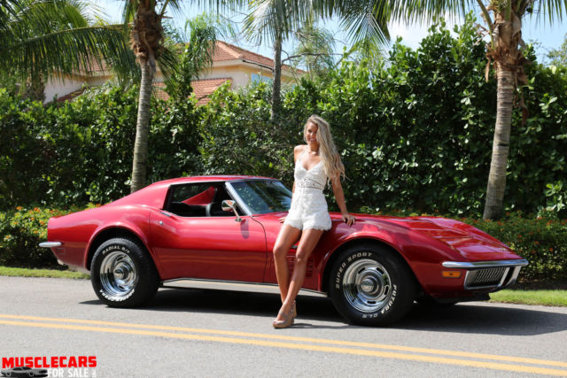 1971 Red Metalic Chevrolet Corvette T Top Roadster